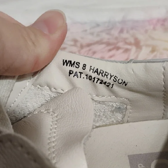 Dolce Vita White Silver & Denim Harryson Sneakers Sleek Low-Top Design #50 - Picture 9 of 11